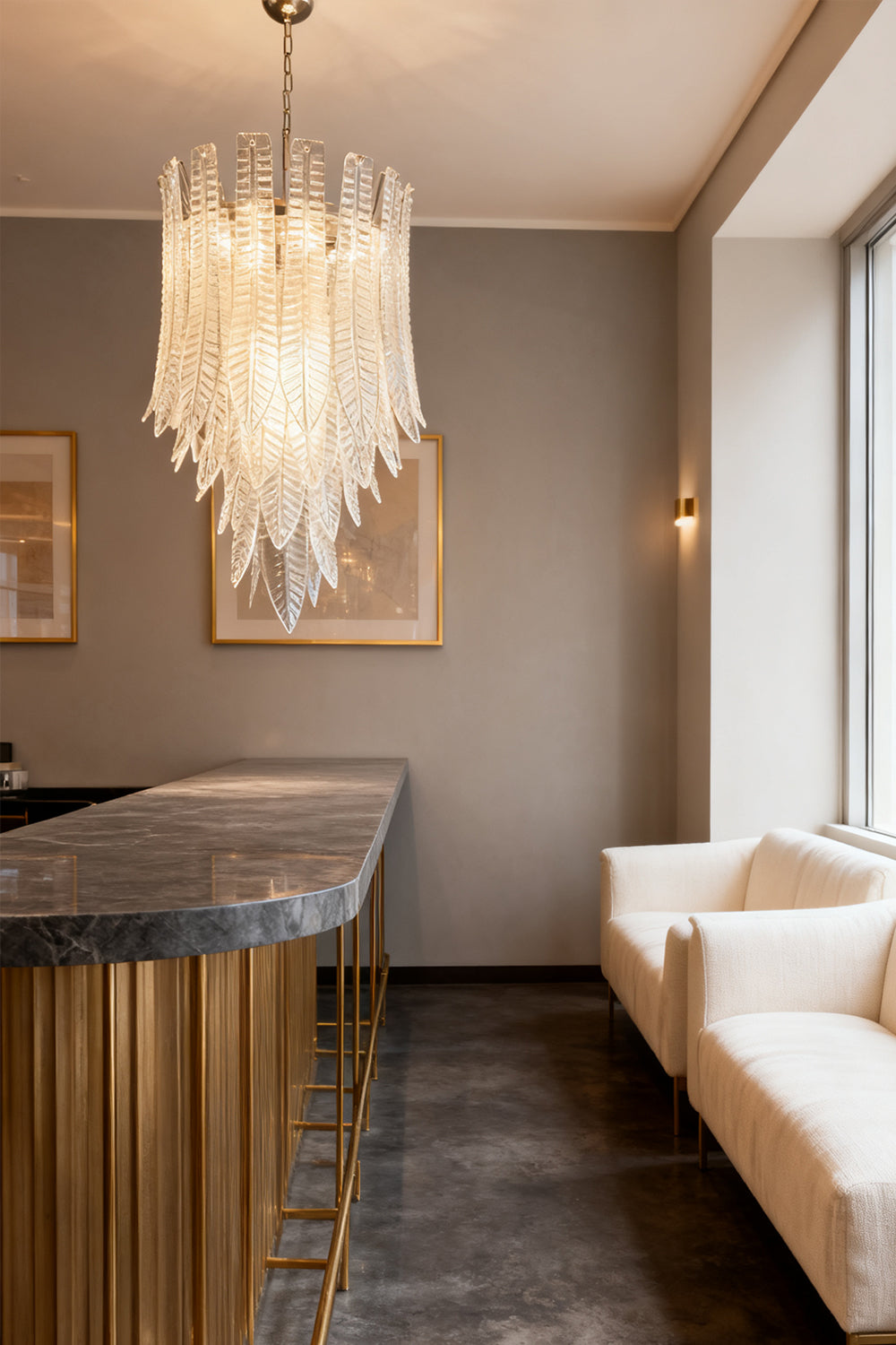 Murano Felci Glass Chandelier