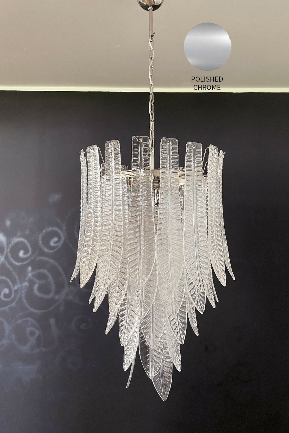 Murano Felci Glass Chandelier