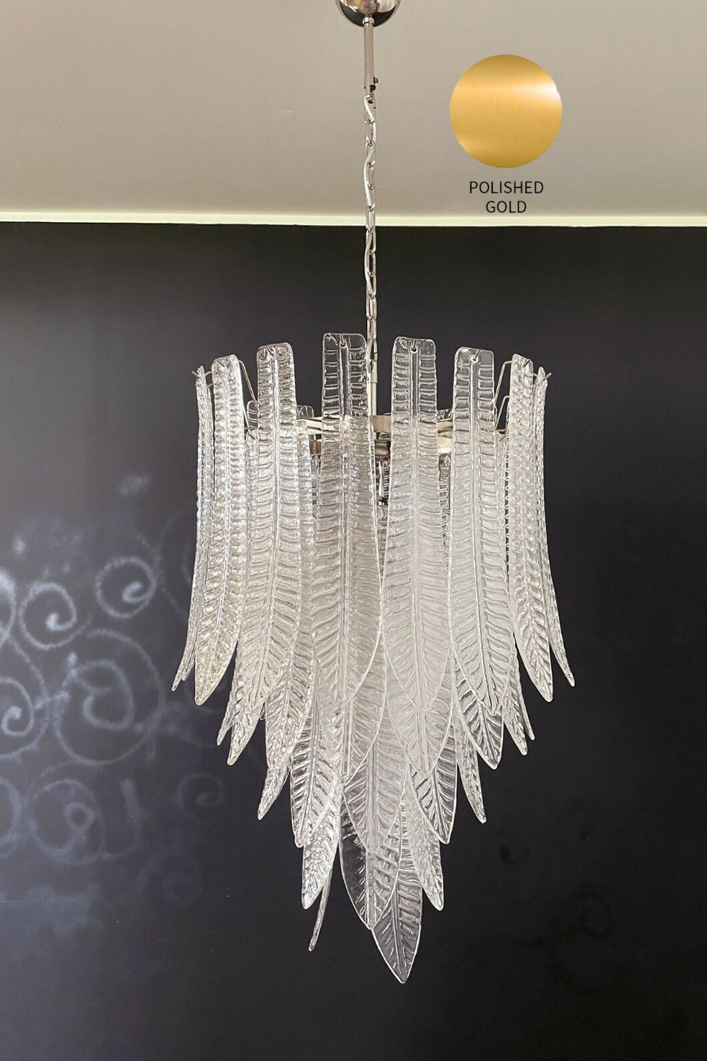 Murano Felci Glass Chandelier