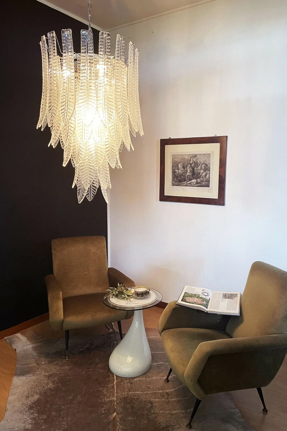 Murano Felci Glass Chandelier