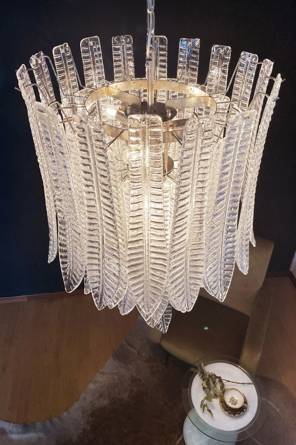 Murano Felci Glass Chandelier