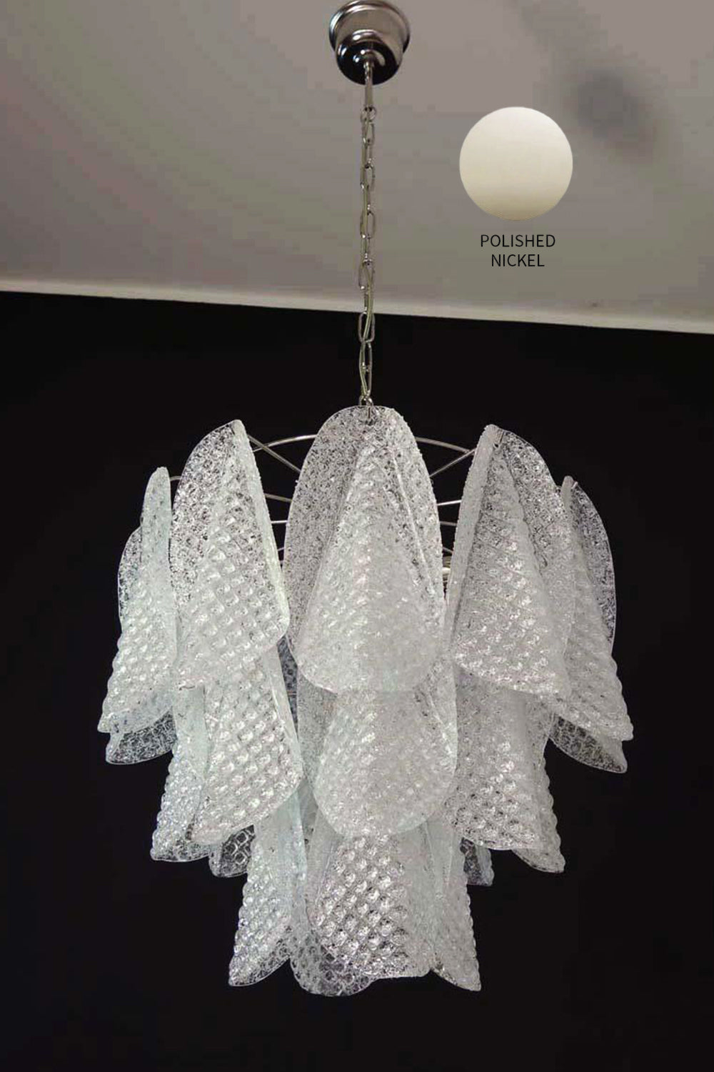 Murano Glass Leaf Chandelier