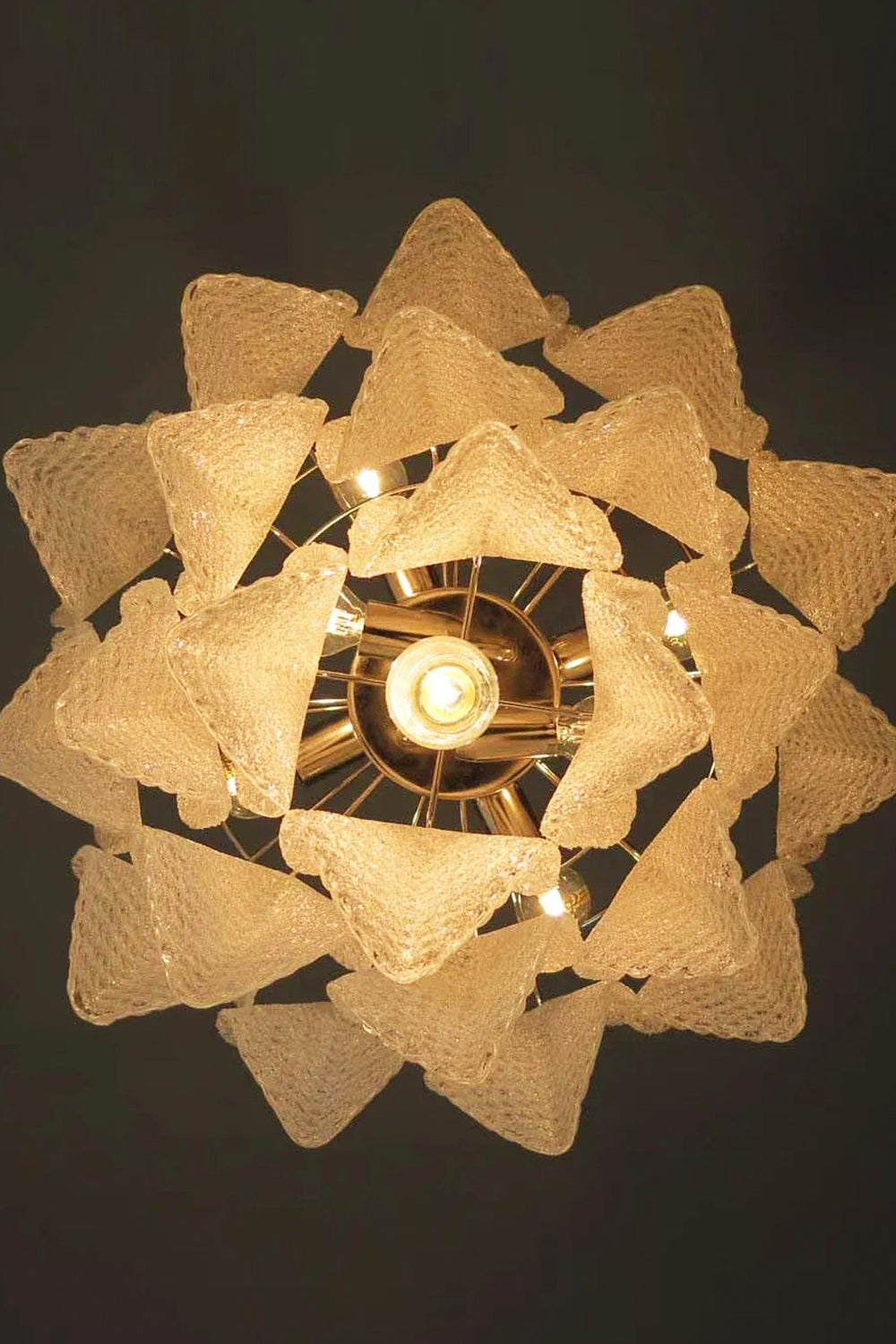 Murano Glass Leaf Chandelier