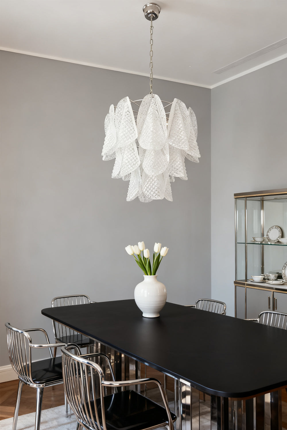 Murano Glass Leaf Chandelier