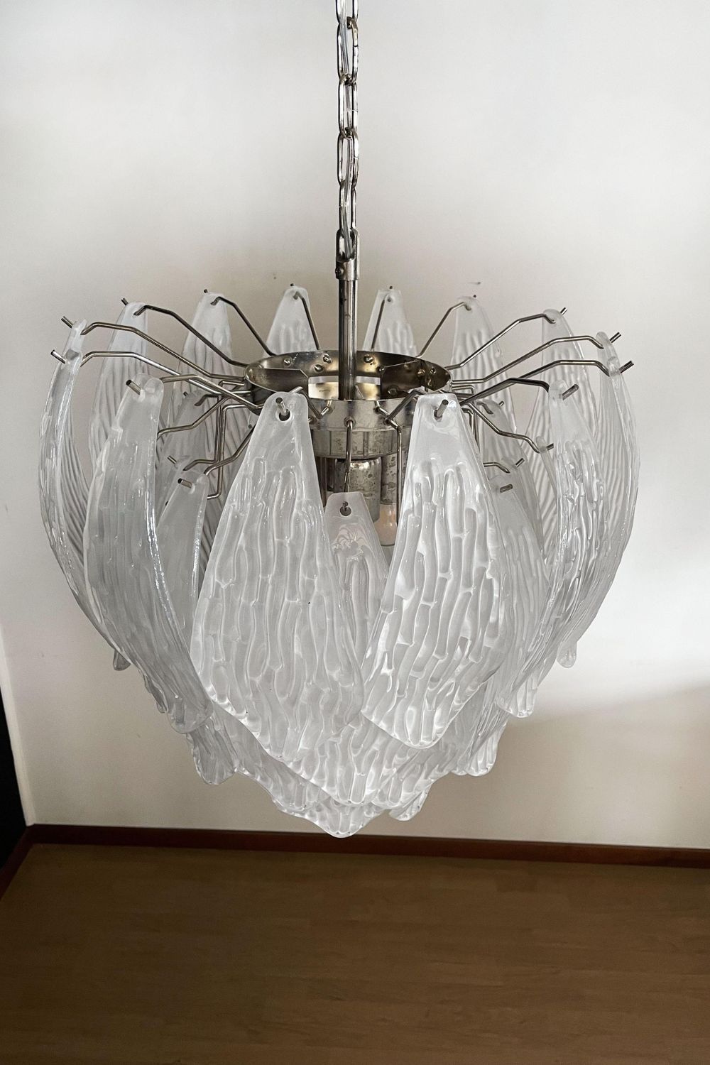 Murano Glass Petal Chandelier