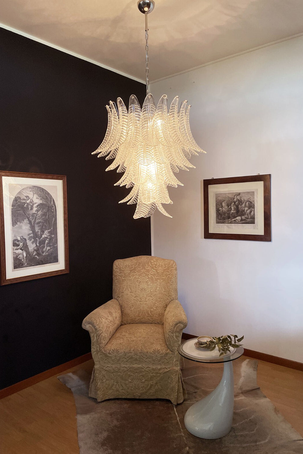Murano Leaf Chandelier