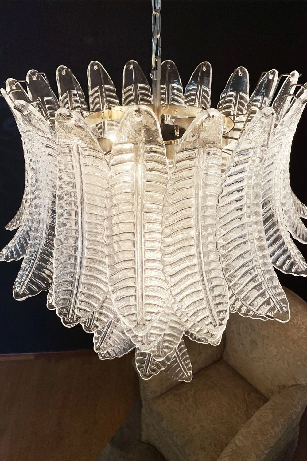 Murano Leaf Chandelier