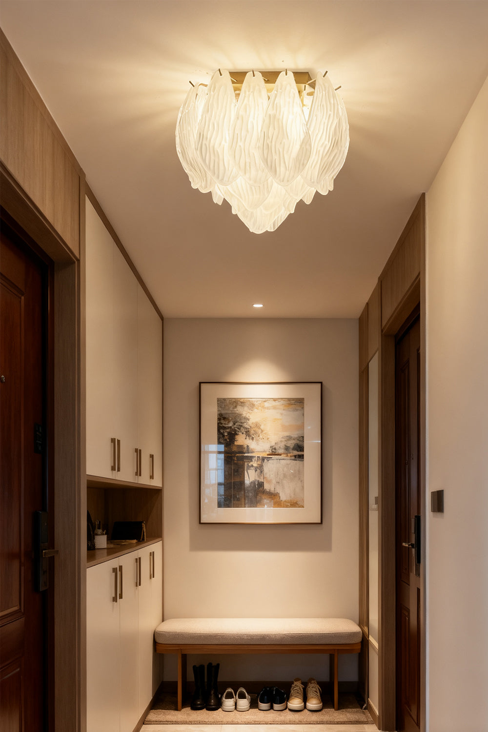 Murano Leaf Glass Ceiling Lighta