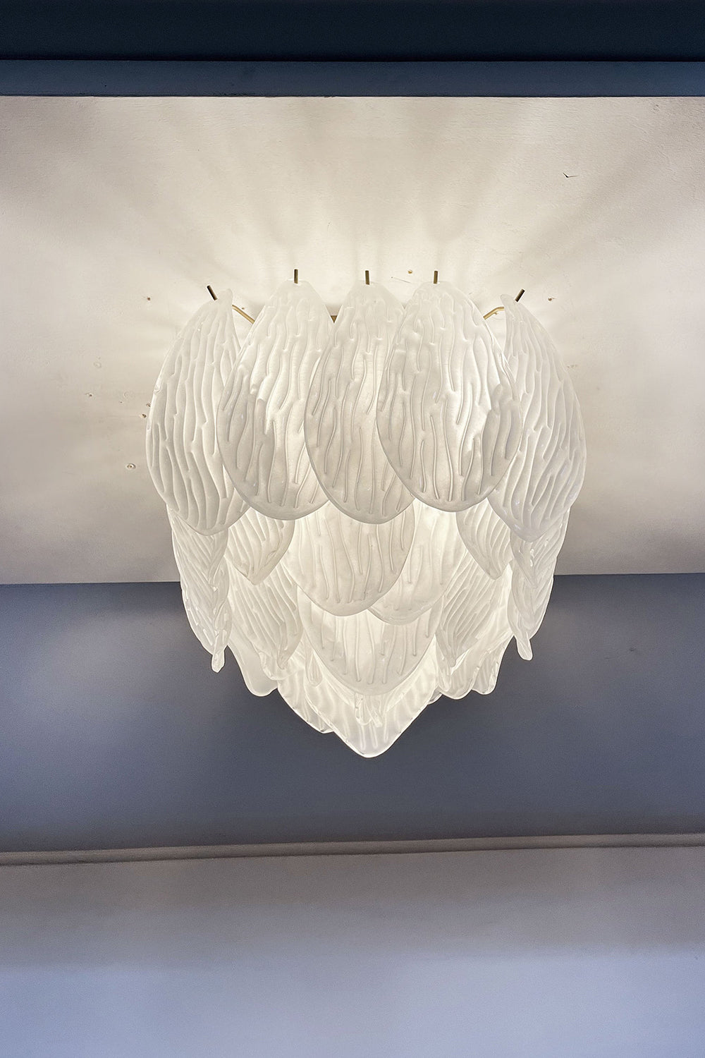 Murano Leaf Glass Ceiling Lighta
