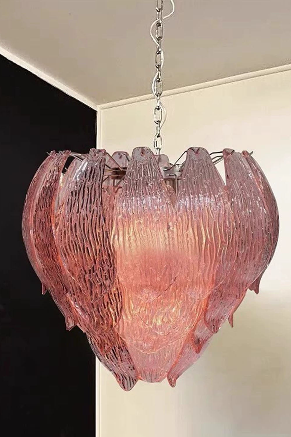 Murano Petal Glass Chandelier