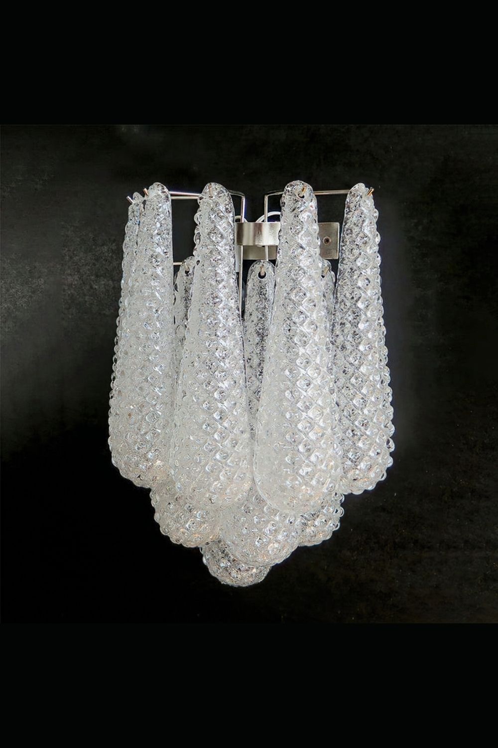 Murano Petals White Wall Light