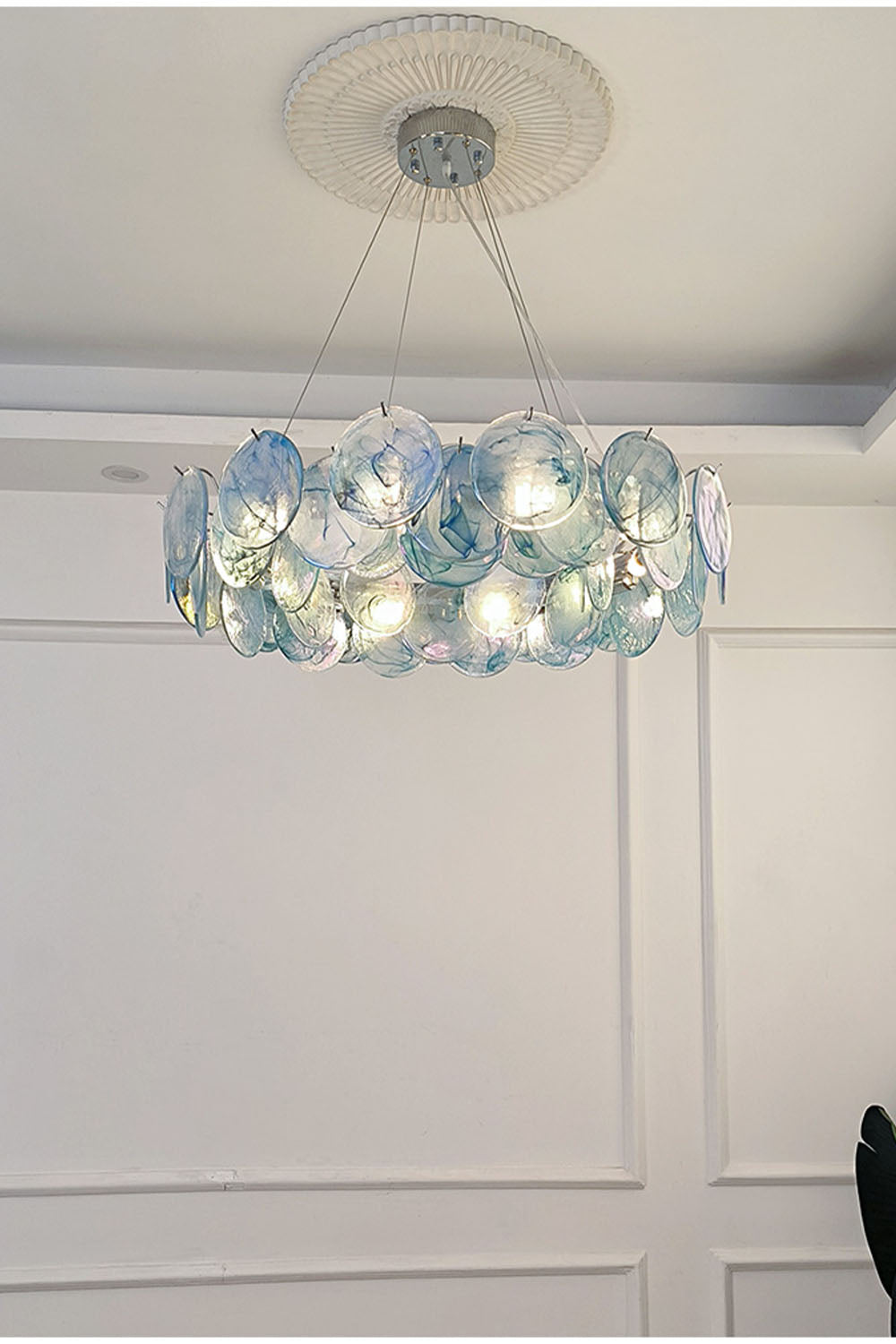 Murano Rainbow Discs Chandelier