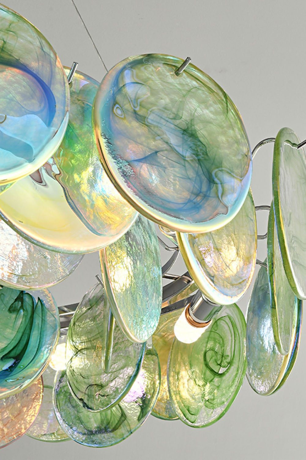 Murano Rainbow Discs Chandelier