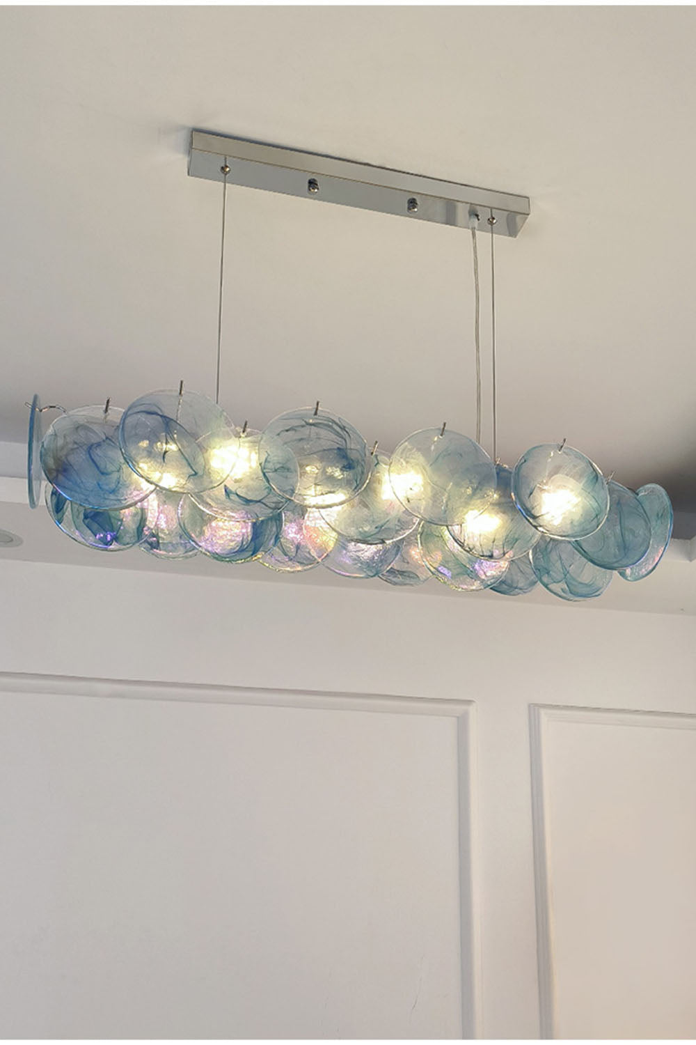 Murano Rainbow Discs Chandelier