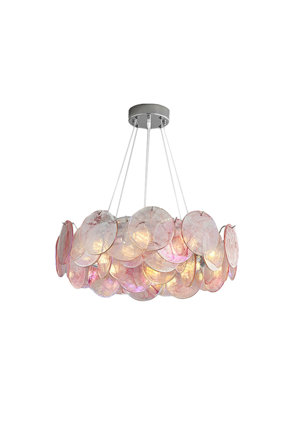 Murano Rainbow Discs Chandelier