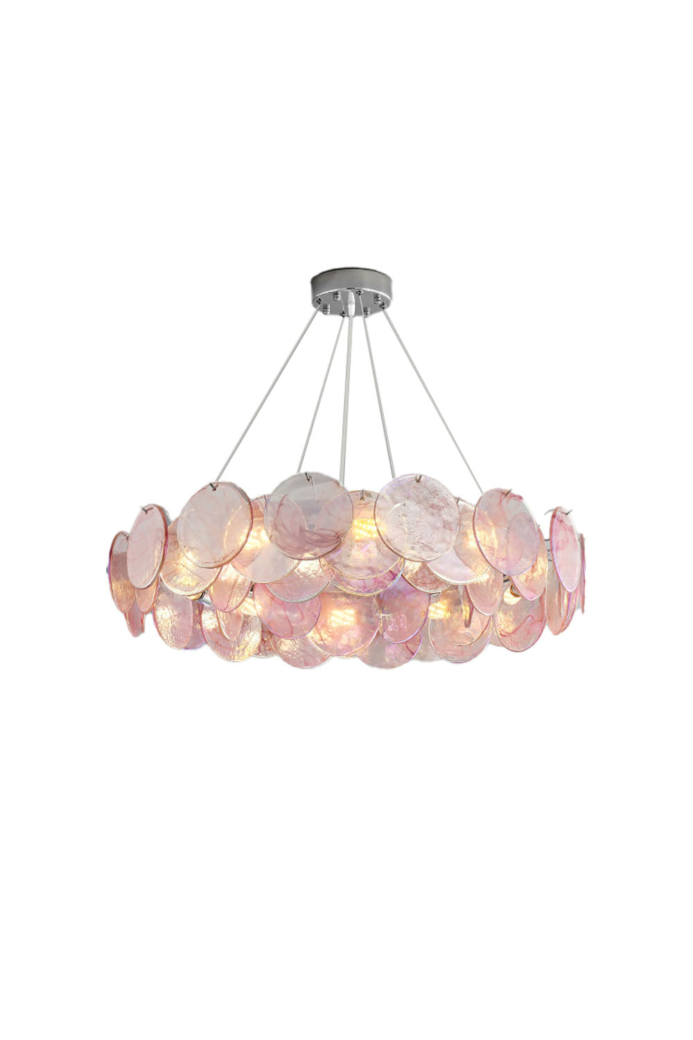 Murano Rainbow Discs Chandelier