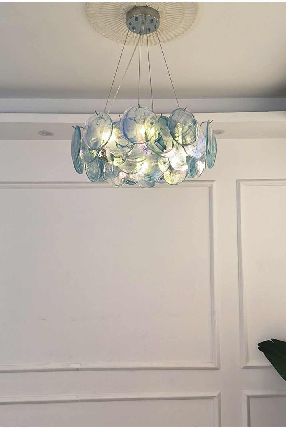 Murano Rainbow Discs Chandelier