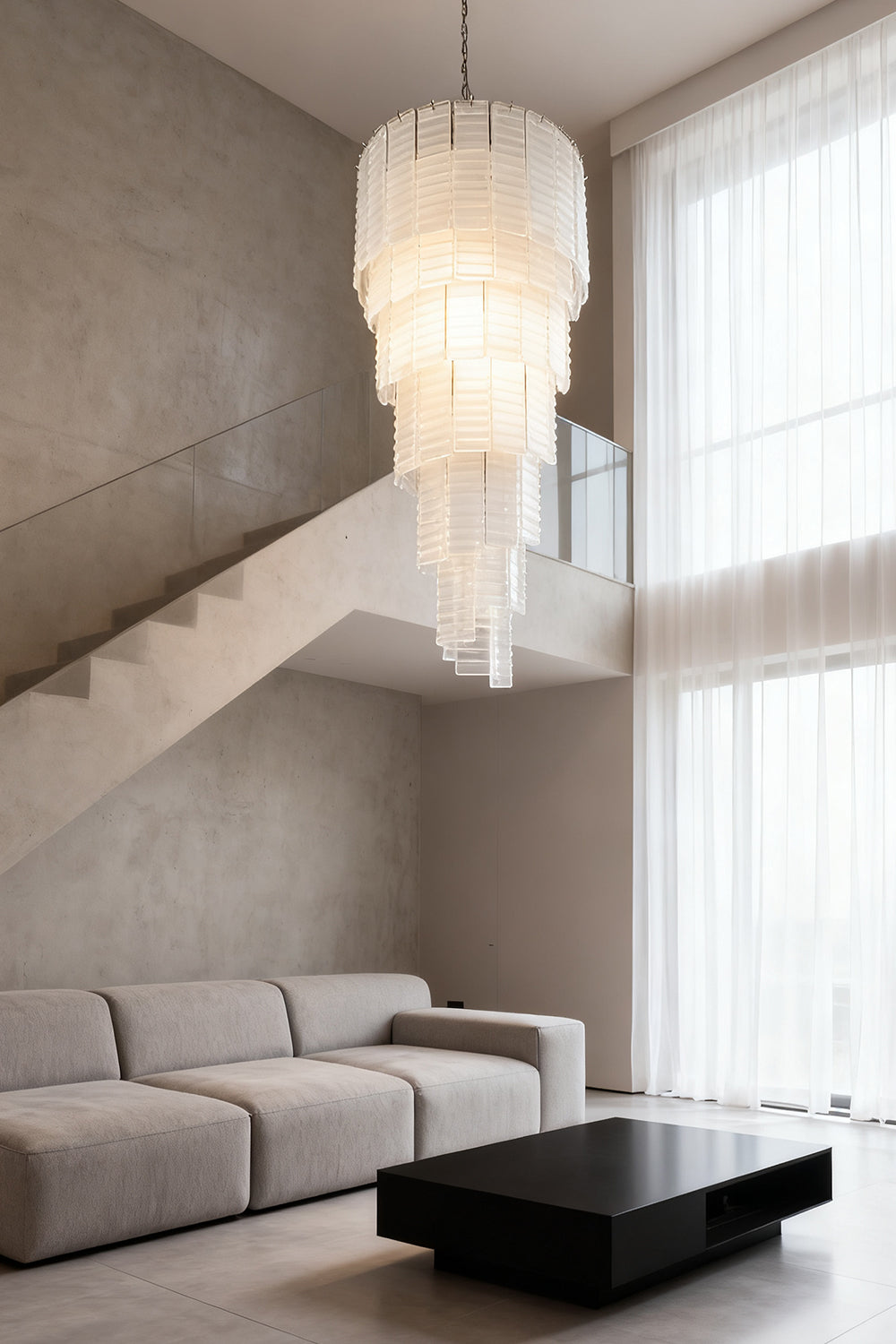 Murano Spiral Chandelier