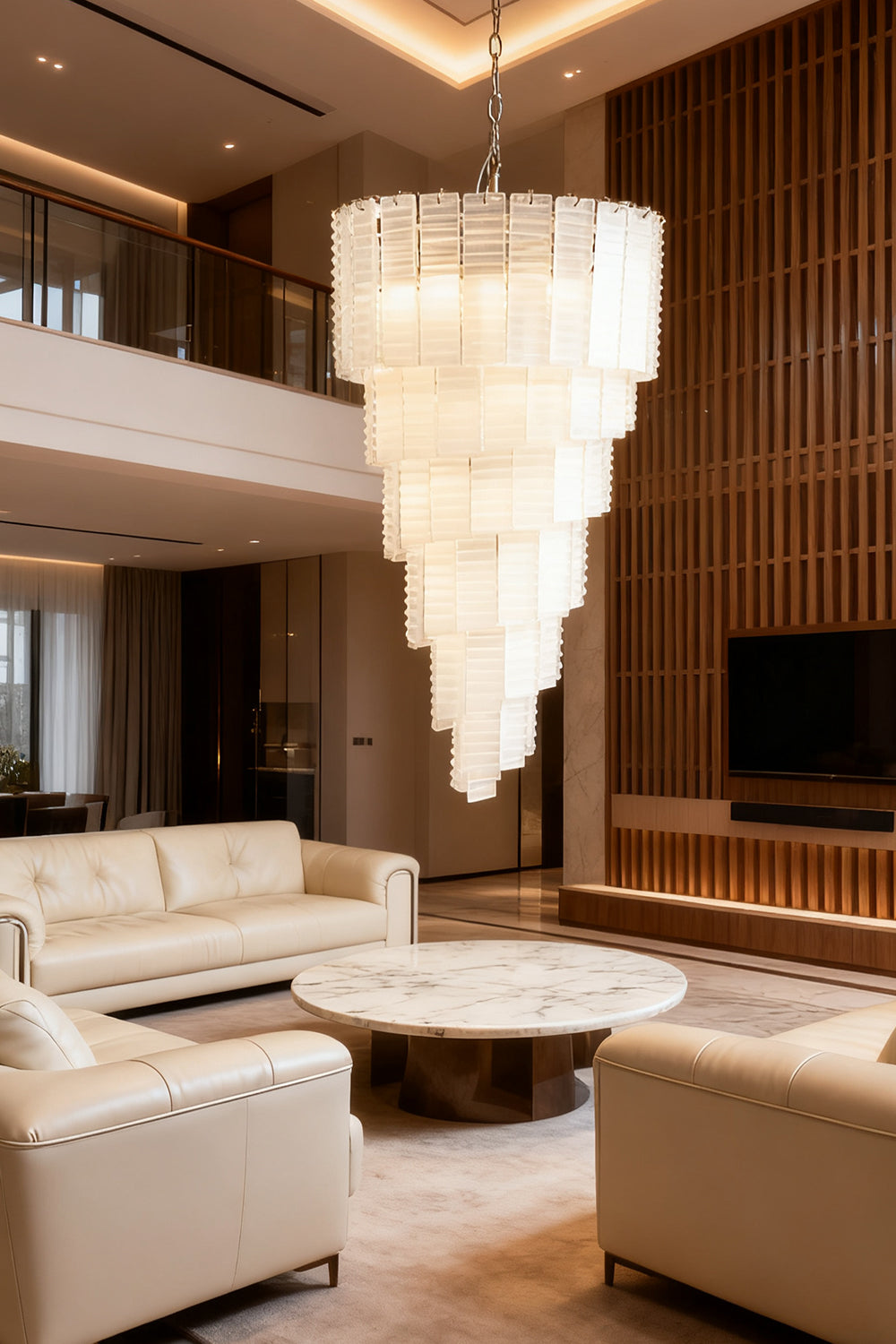 Murano Spiral Chandelier