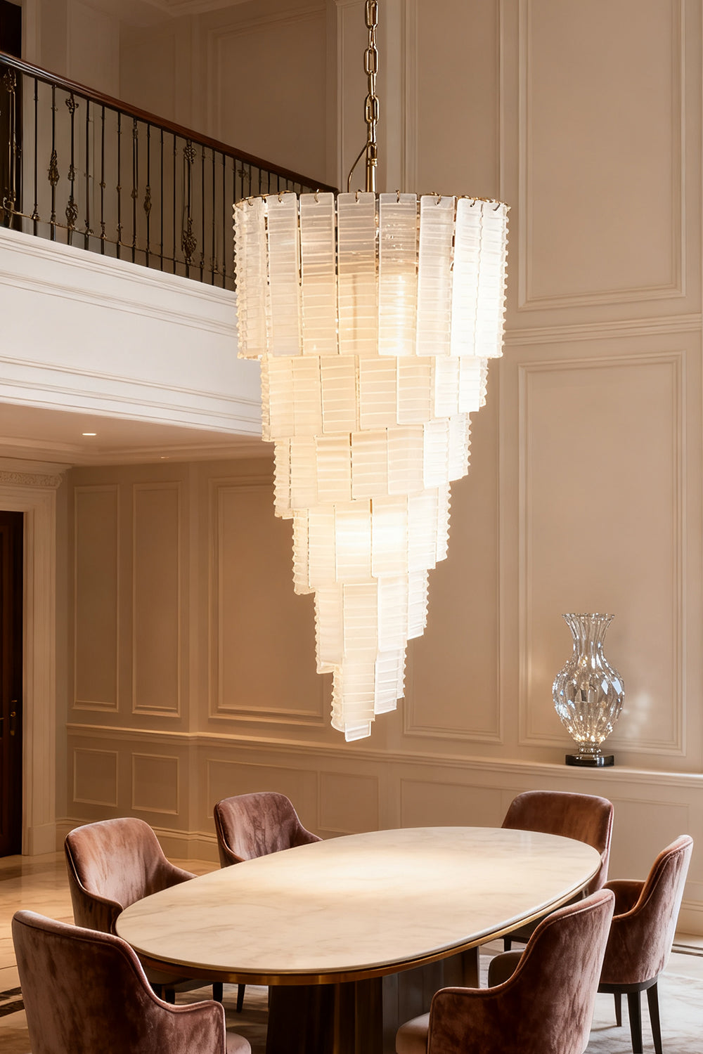 Murano Spiral Chandelier