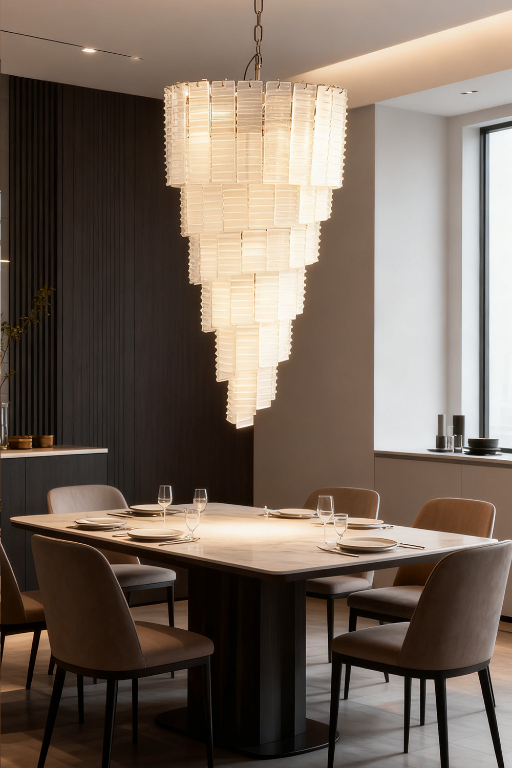 Murano Spiral Chandelier