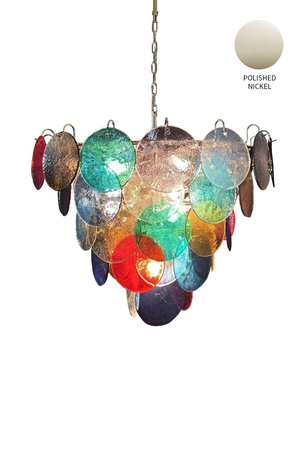 Multicolored Glass High Quality Murano Chandelier