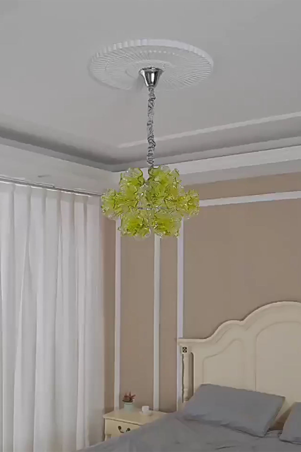 Murano flower-shaped Glass Chandelier