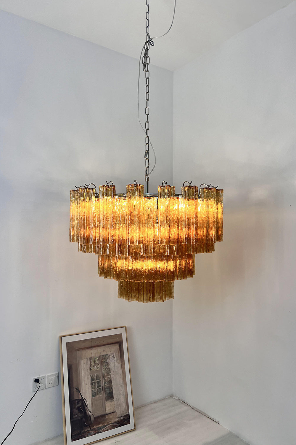 Murano Glass Tronchi Chandelier