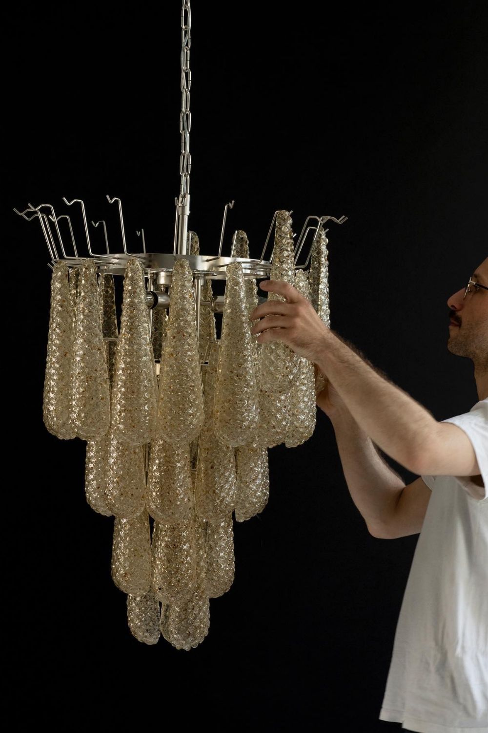 Murano glass chandelier