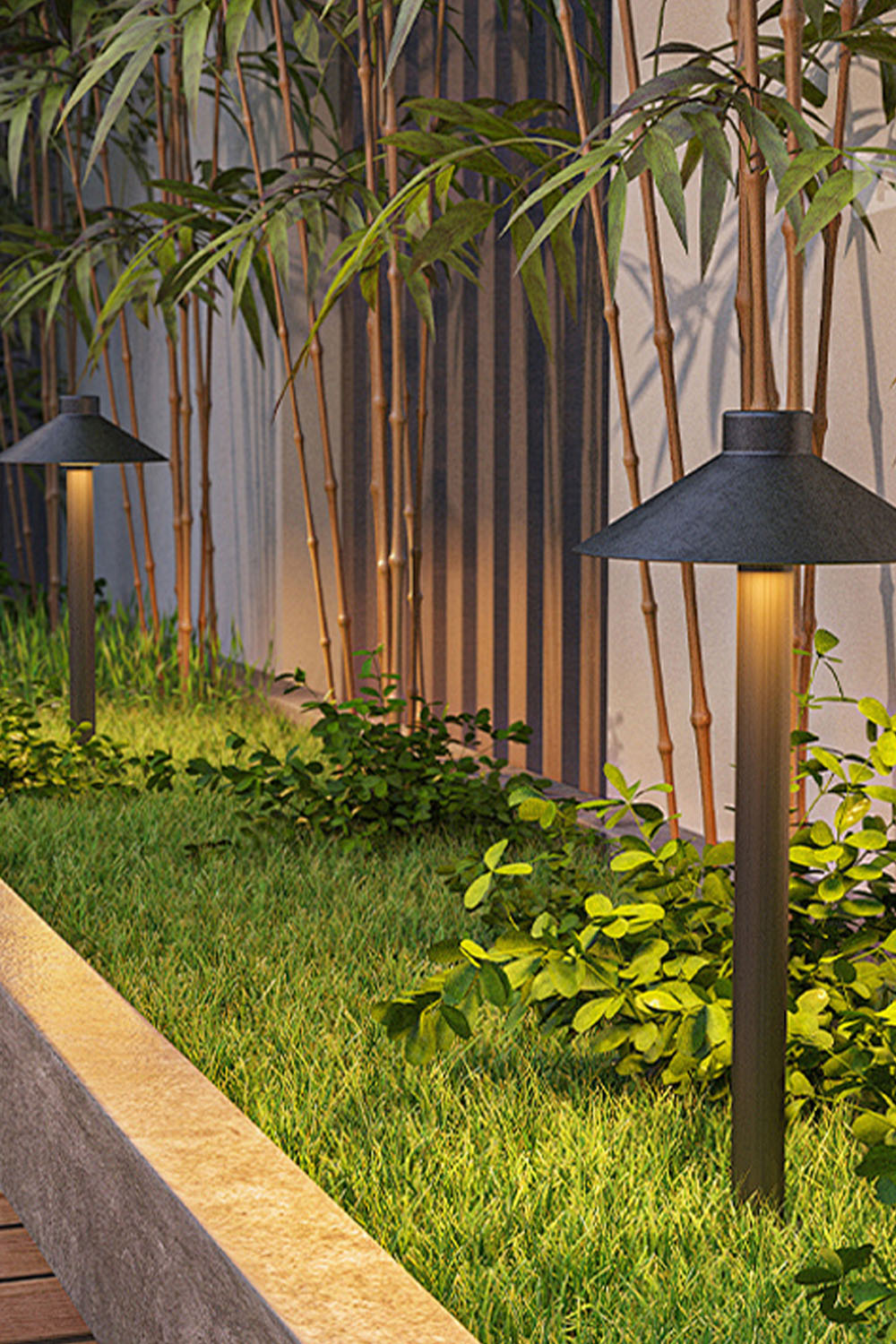 Mushroom Acrylic Outdoor Floor Lamp