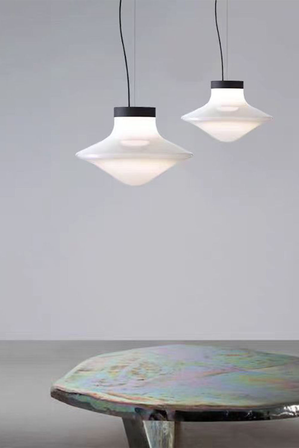 Mushroom Glass Pendant Light