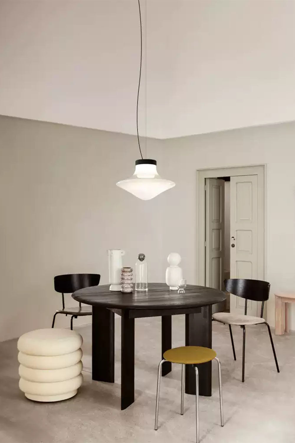 Mushroom Glass Pendant Light