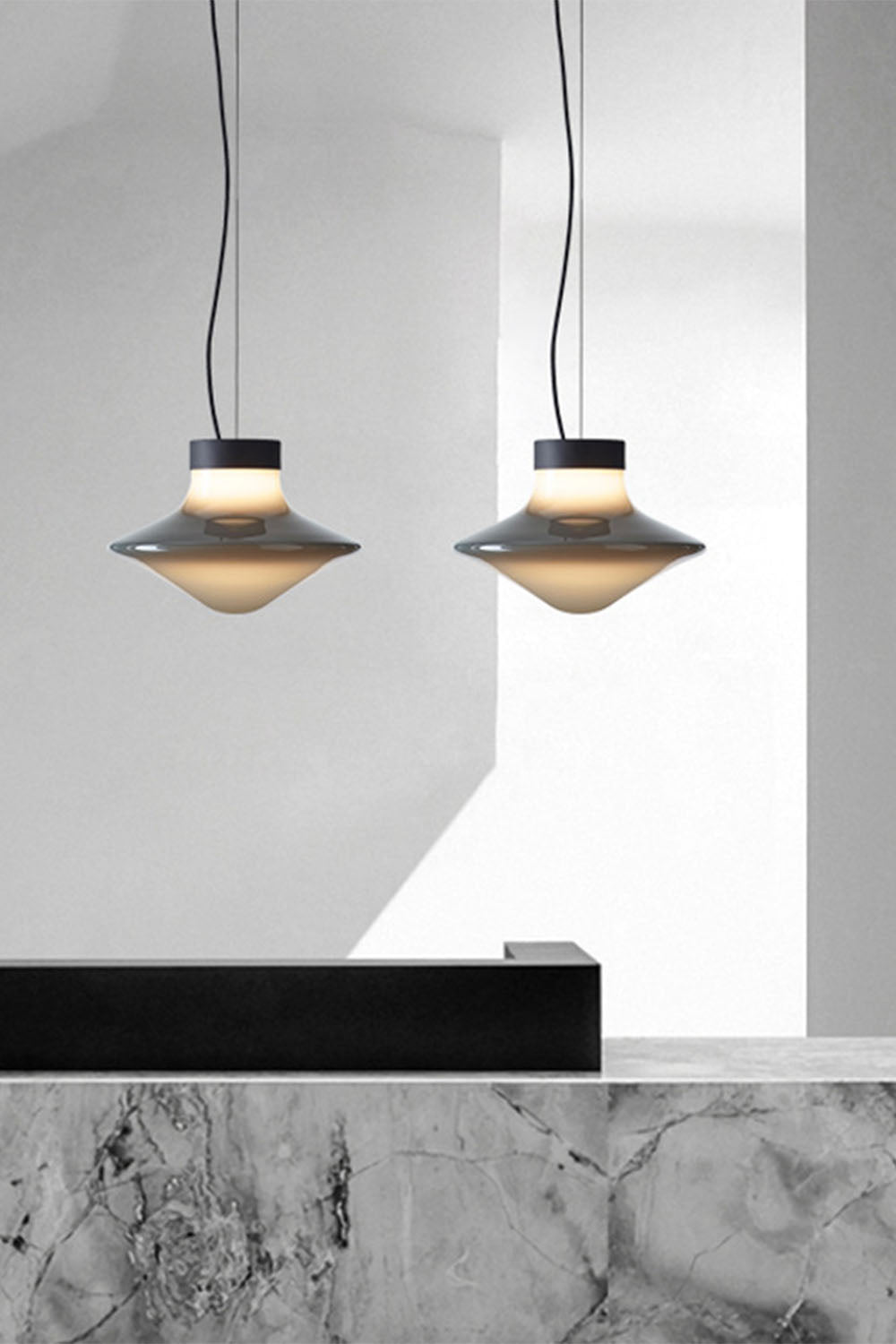 Mushroom Glass Pendant Light