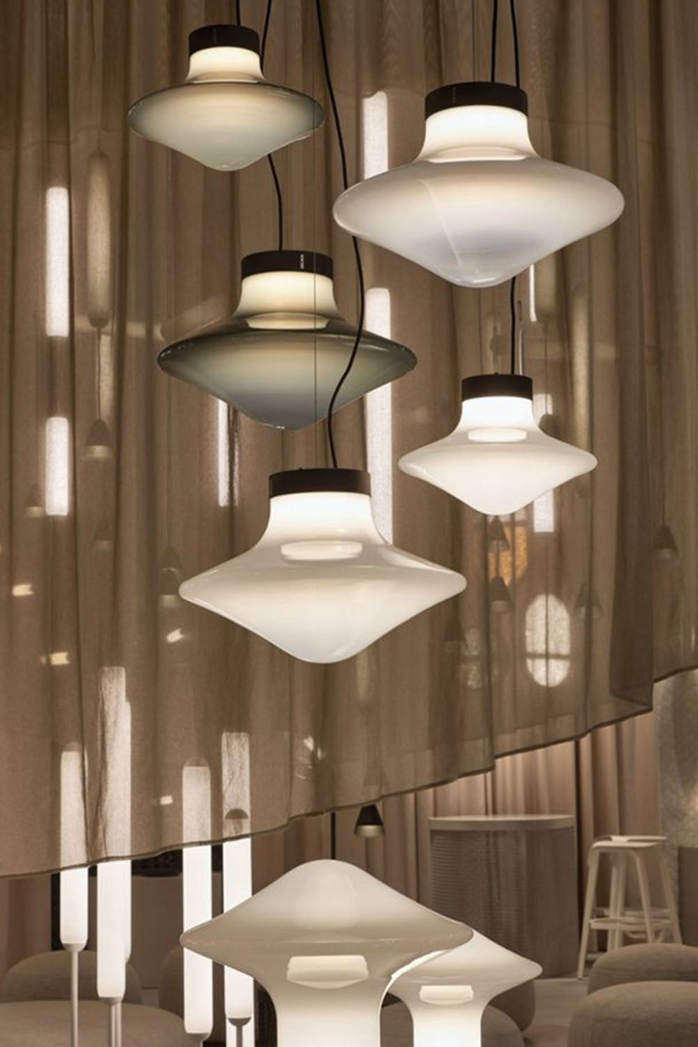 Mushroom Glass Table Lamp