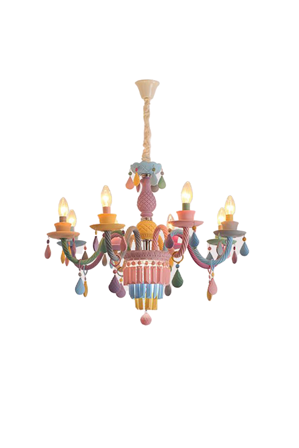 New Macaron Children's Candle Chandelier