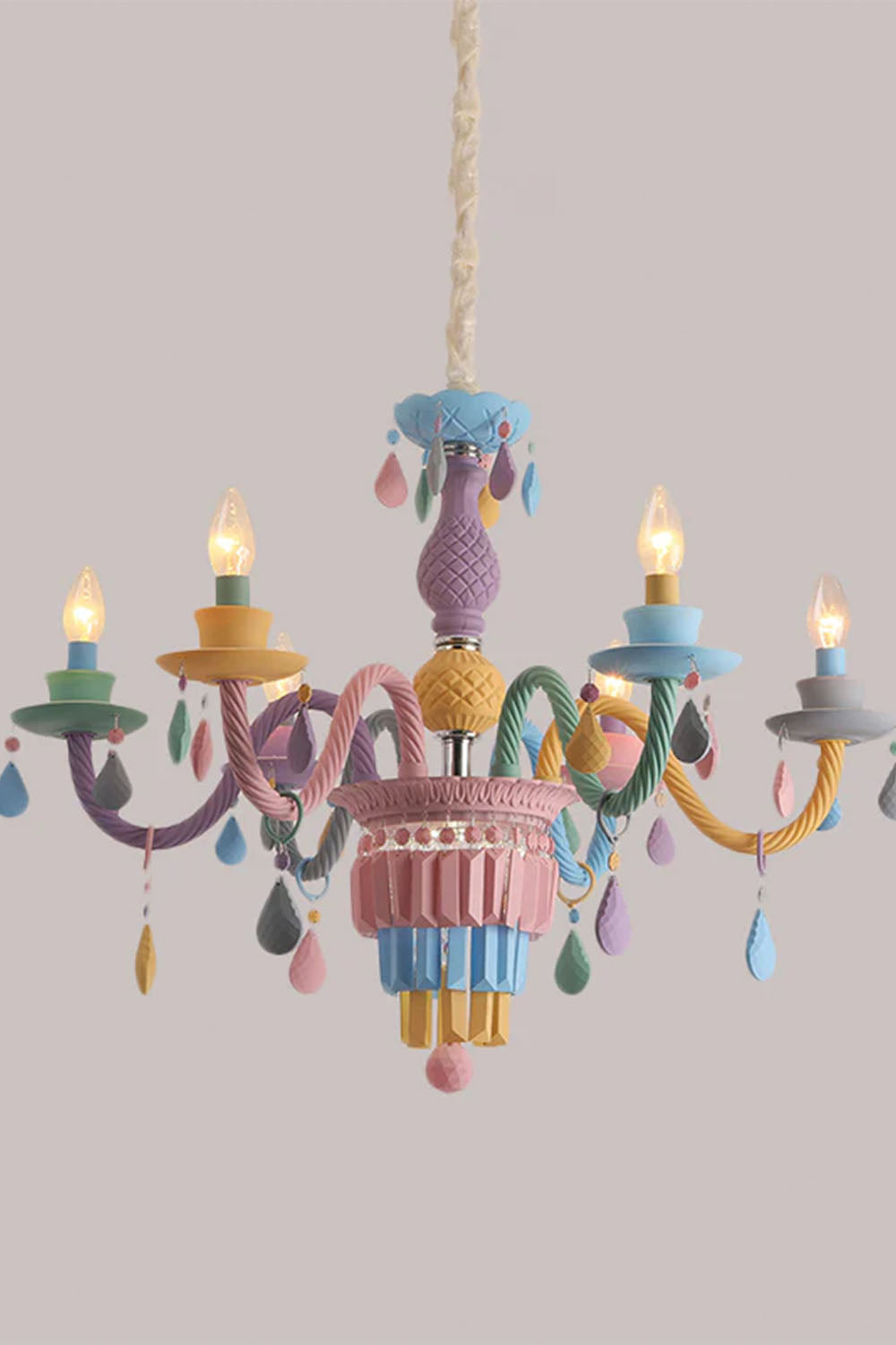 New Macaron Children's Candle Chandelier