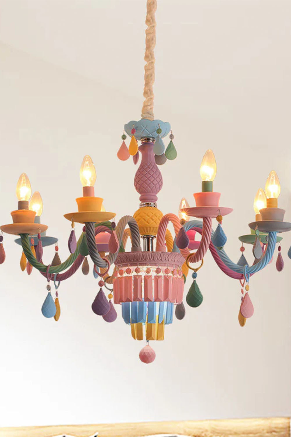 New Macaron Children's Candle Chandelier