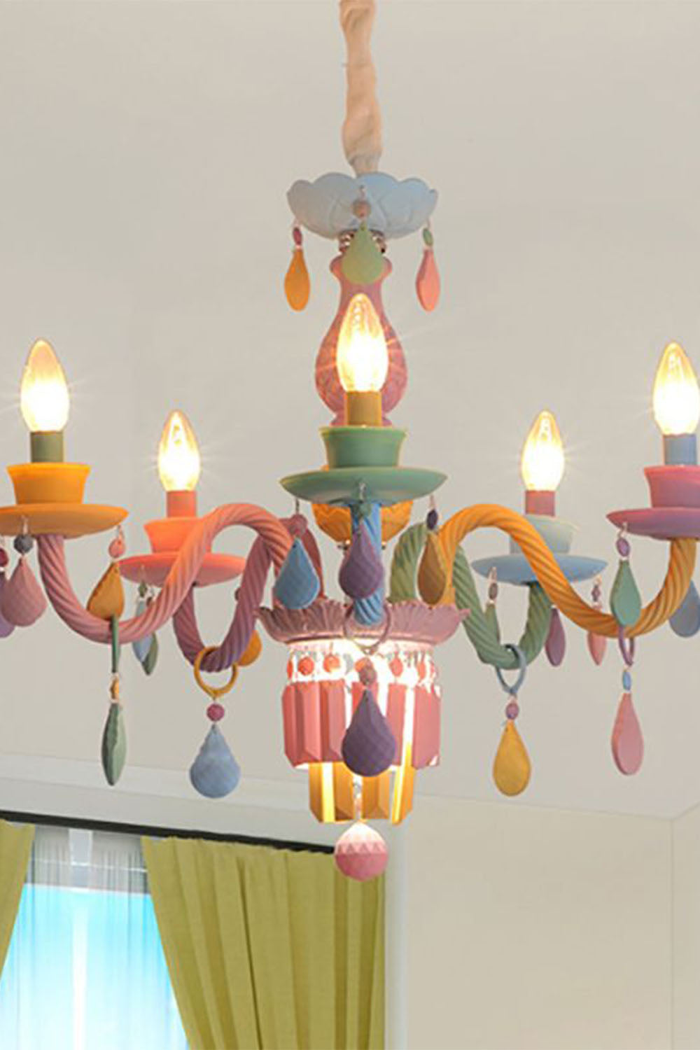 New Macaron Children's Candle Chandelier