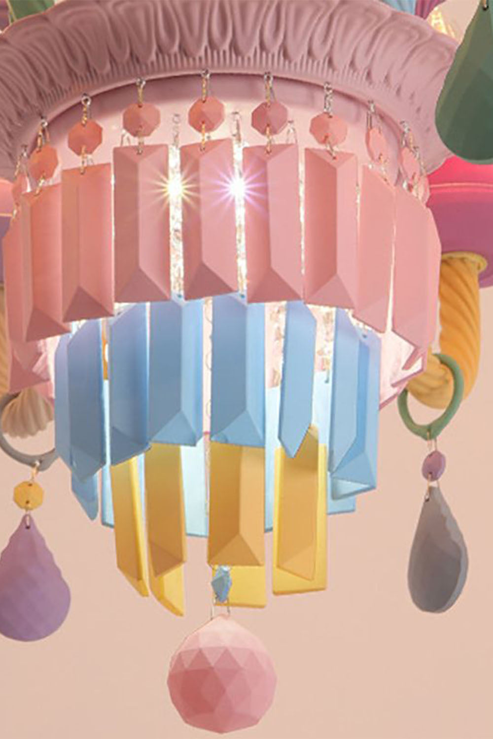 New Macaron Children's Candle Chandelier