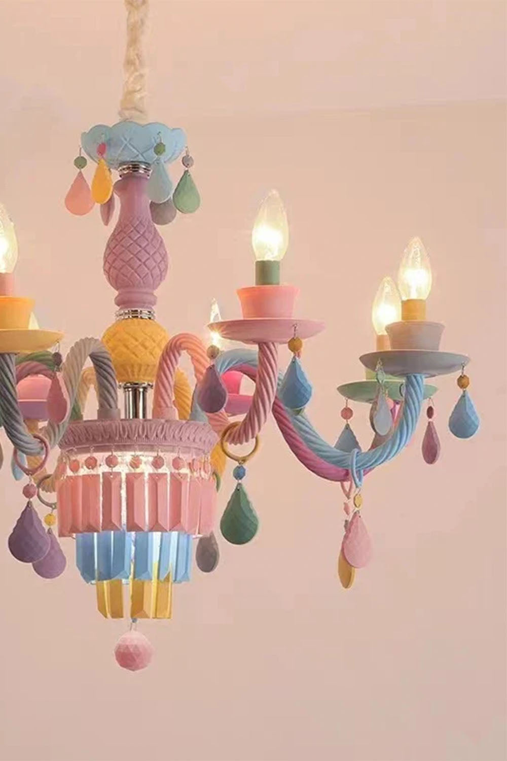 New Macaron Children's Candle Chandelier