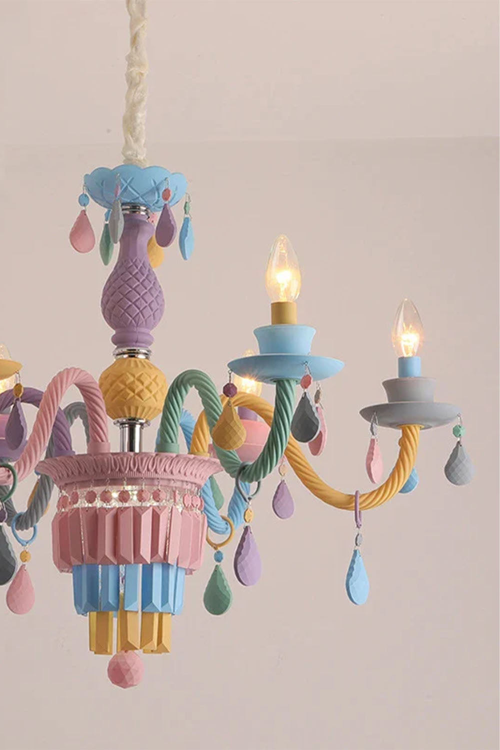 New Macaron Children's Candle Chandelier