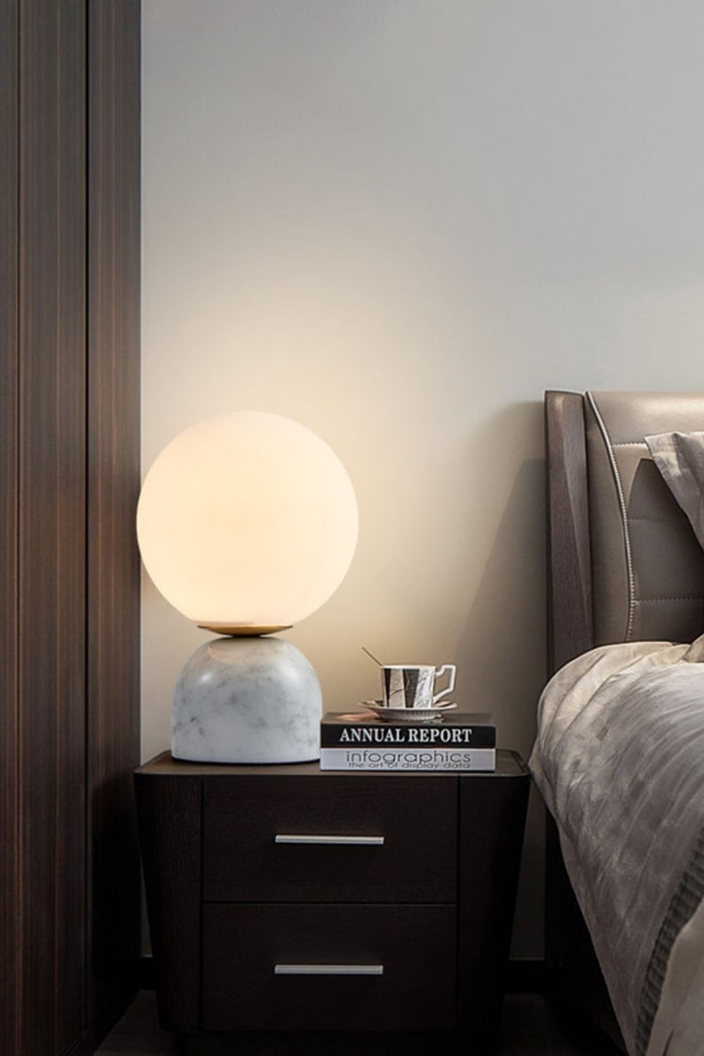Nordic Bedside Marble Table Lamp
