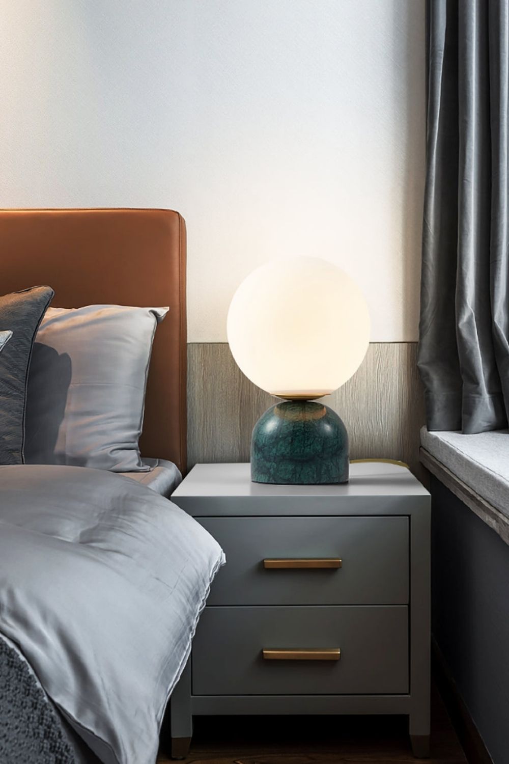 Nordic Bedside Marble Table Lamp