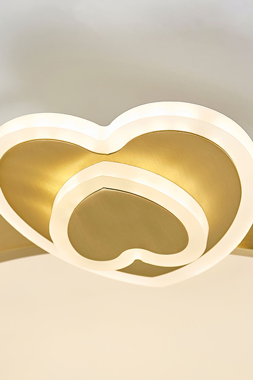 Brass Olin Heart Ceiling Lamp