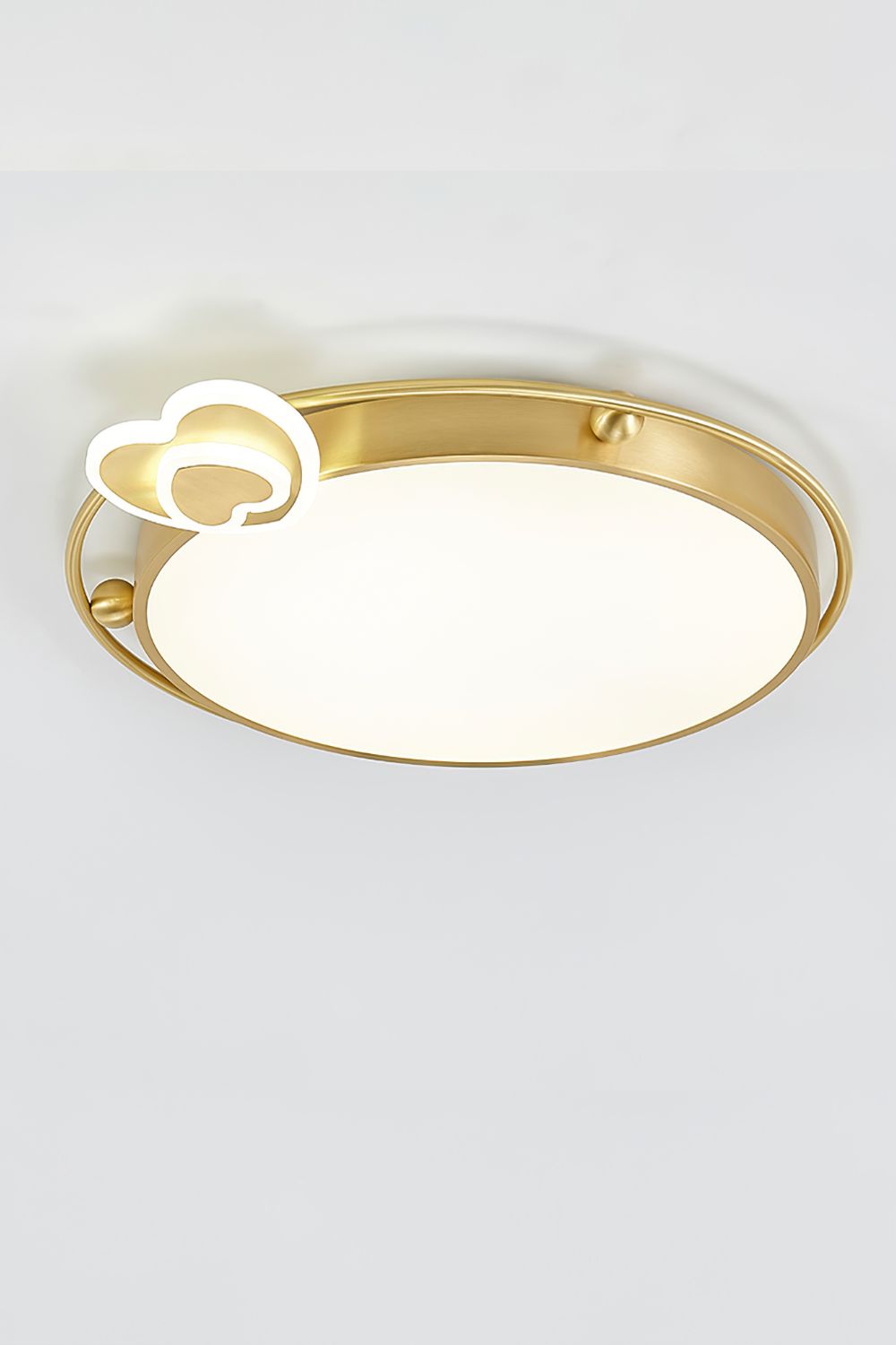 Brass Olin Heart Ceiling Lamp