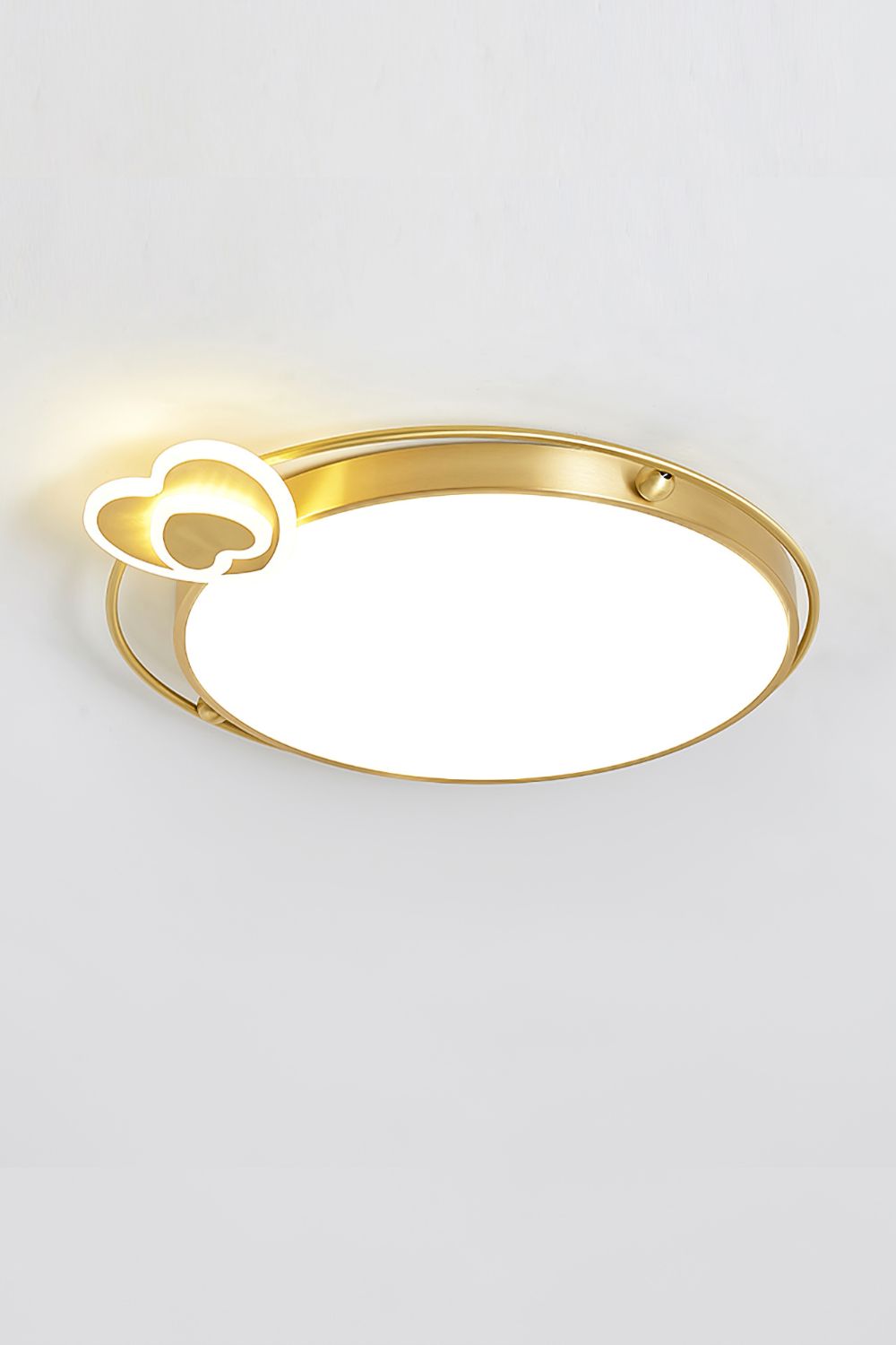 Brass Olin Heart Ceiling Lamp