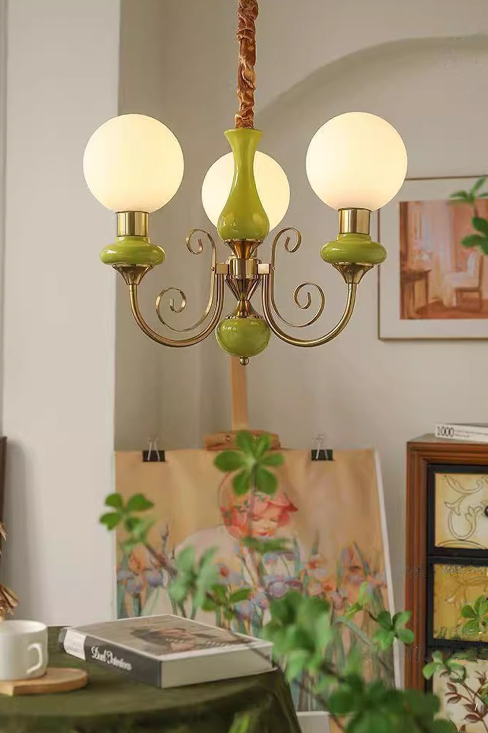 Onyx Glass Chandelier