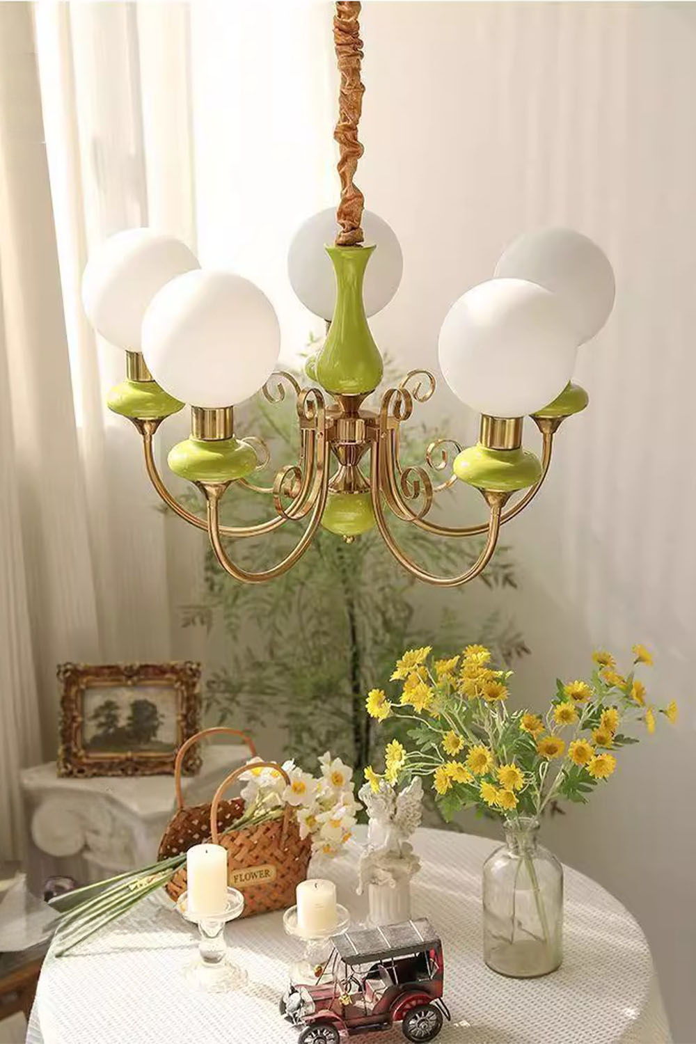 Onyx Glass Chandelier
