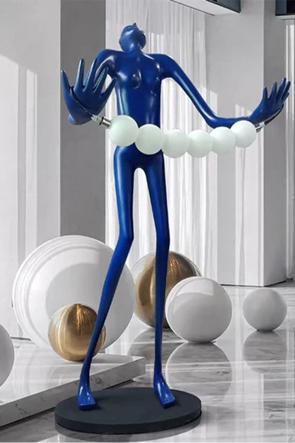 Orb Juggler Sculpture Floor Lamp