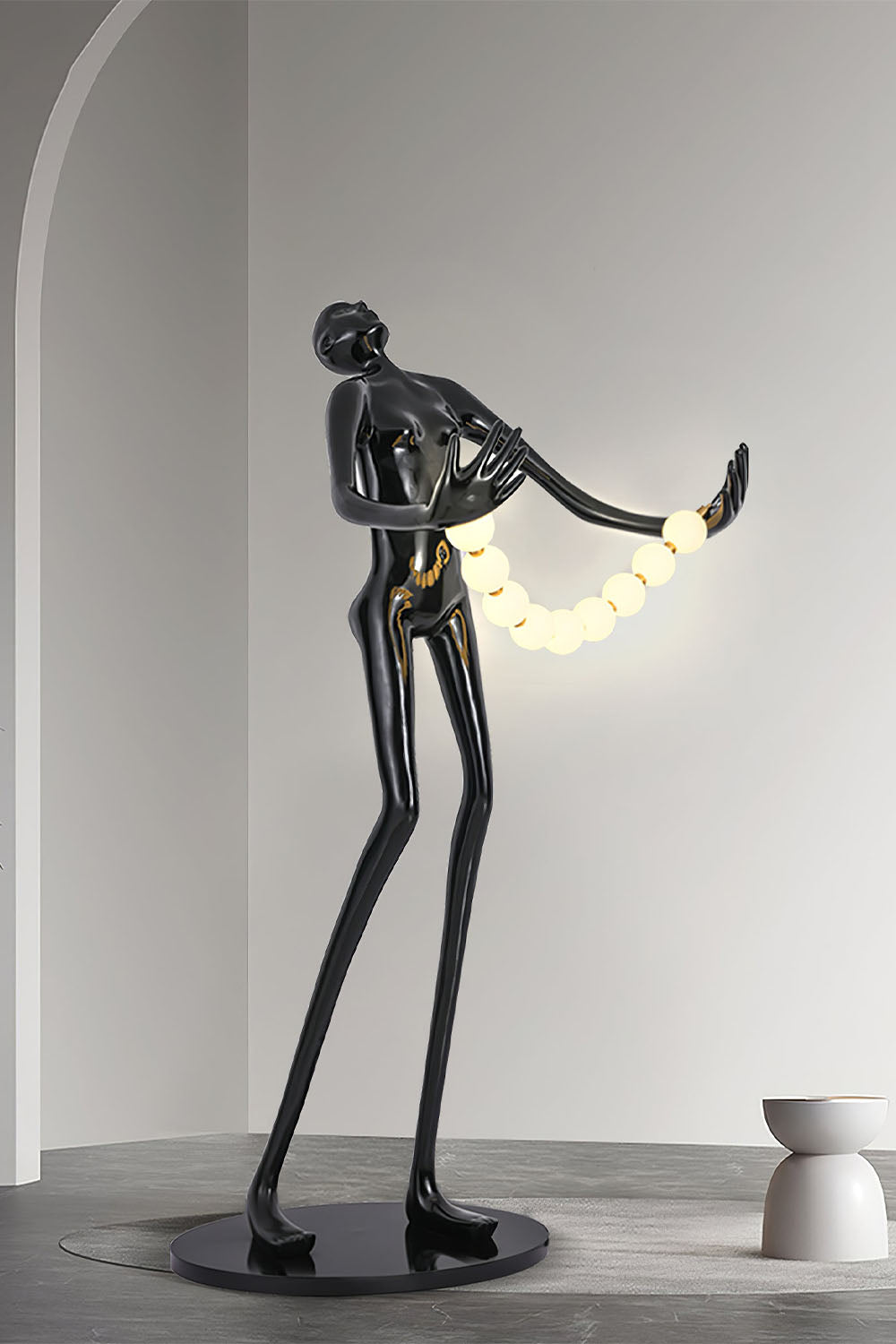 Orb Juggler Sculpture Floor Lamp